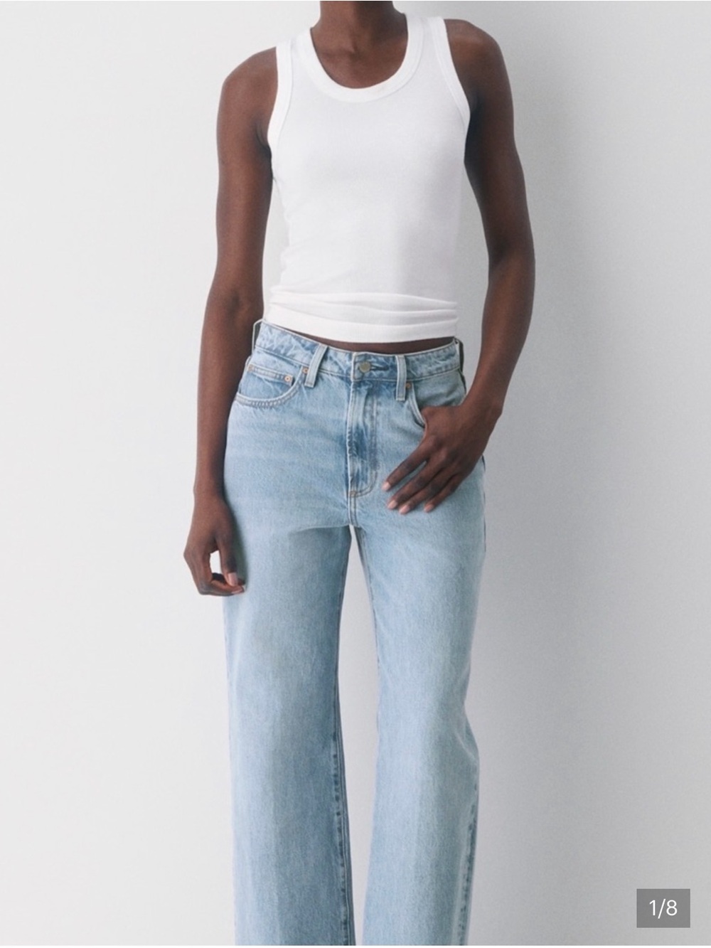 Aritzia Denim Forum the Farrah Curve fit high rise wide